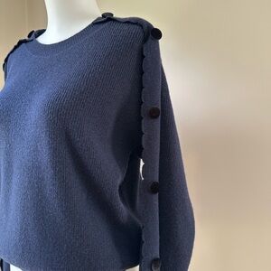 Sandro Paris Novelty Wool Sweater